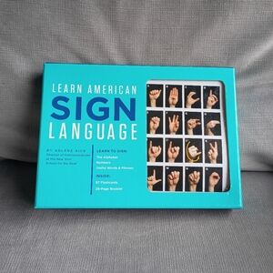 "Learn American Sign Language" Complete Package (Book & Flash cards)